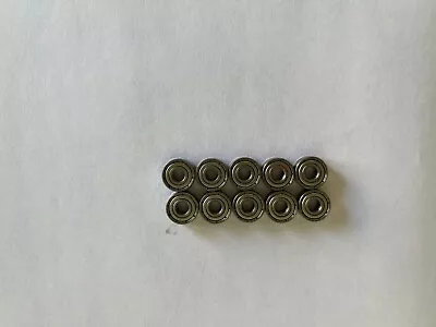 10 Pcs R3 ZZ Double Metal Shielded Ball Bearing 3/16x 1/2x 0.196 Inch • $7.95