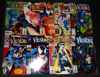 VENOM MARVEL Comic Book (LOT OF 9) FUNERAL PYRE LETHAL PROTECTOR + (D-98) • $65.49