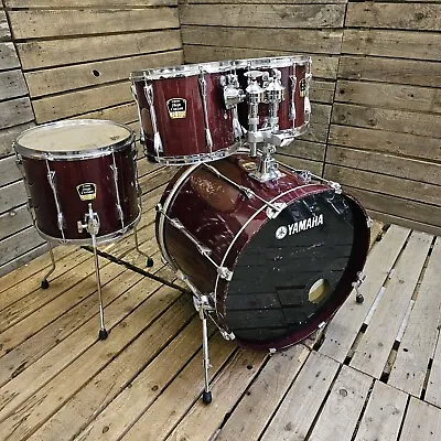 Drum Kit Acoustic Yamaha Stage Custom Advantage Red USED! RKYHK120323 • £399