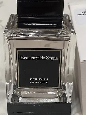 ERMENEGILDO ZEGNA PERUVIAN AMBRETTE  4.2 Oz 125 Ml Mens EAU DE TOILET COLOGNE • $299