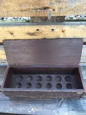 Vintage Wooden Medical Box Test Tube Flask Holder Old Original • $125