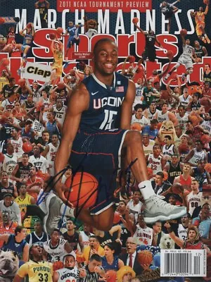 Kemba Walker UCONN Basketball SIGNED Sports Illustrated Regional 3/21/11 NL COA! • $65