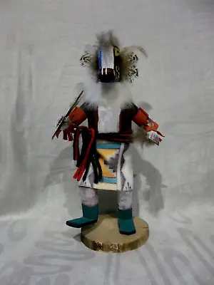 Native American Navajo Hopi Carved Wood Badger Kachina Doll 10  Artist Nellie M. • $24.99