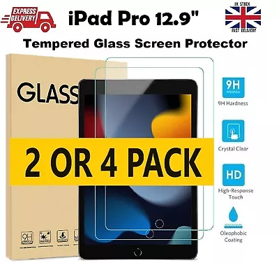 Twin Pack Gorilla Tempered Glass Screen Protector For Apple 12.9  IPad Pro • £8.07