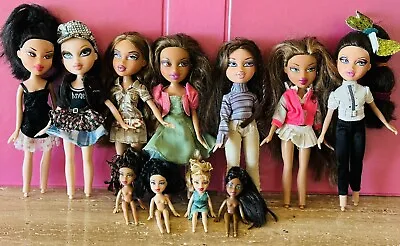 Bratz Dolls Lot Of 11 2001  Clothes No Feet Includes Mini Bratz • $99