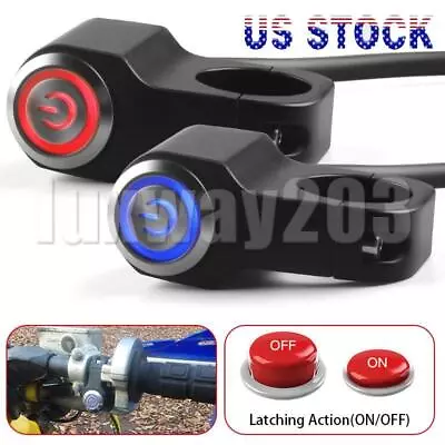 2Pcs 7/8  Motorcycle ATV Handlebar Switch Headlight Fog Spot Light ON/OFF Button • $16.98