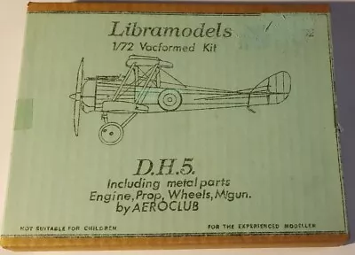 Libramodels D.H. 5 1/72 Vacuform Kit • $9.99