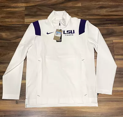 NEW Nike LSU Tigers 1/4 Zip On-Field Authentic Coaches Jacket Men's Medium • $65