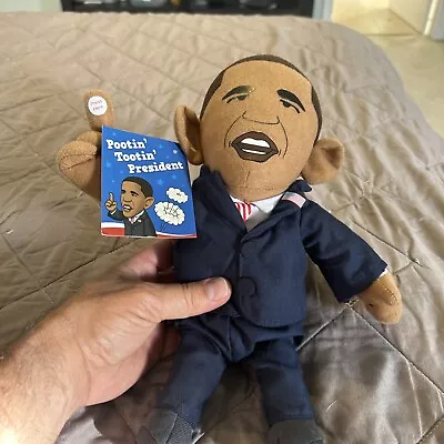 Vintage Rare  President Barack Obama Plush Pootin Tootin President Talking Doll • $59.95