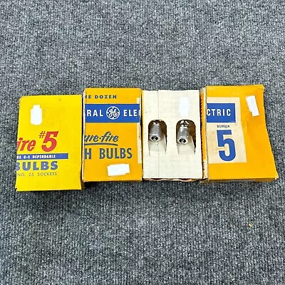 Vintage General Electric Sure Fire Flash Bulbs Number 5 Class M 16 Bulbs 1950's • $10.52