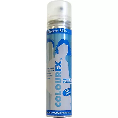 COLOURFX BLUE HAIR SPRAY TEMPORARY  WASH OUT - Ideal For Parties • £4.99