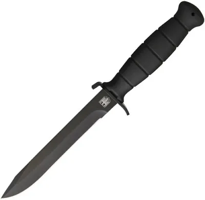 Military 6.5  Fixed Blade Black Nylon Handles Stainless Knife • $18.25