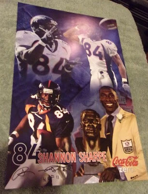 $7.50 • Buy Denver Broncos Vintage Poster Lot - Xxxiii , Sharpe , Nalen , Ring Fame  , Fans