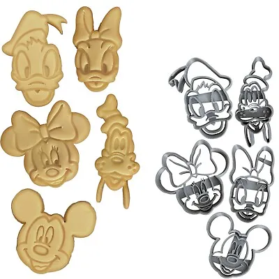 Disney Set Of 5 Cookie Cutter | Minnie&Mickey Mouse Goofy Donald&Daisy • $7.19