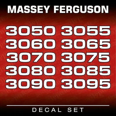 £87.60 • Buy Massey Ferguson 3050, 3055, 3060, 3065, 3070, 3075, 3080, 3085, 3090, 3095 Decal