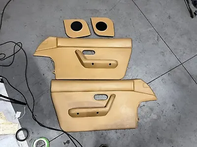 1990-1997 Mazda Miata Oem Tan Door Panel Arm Rest Speaker Cover Trim Set 90-97 • $325