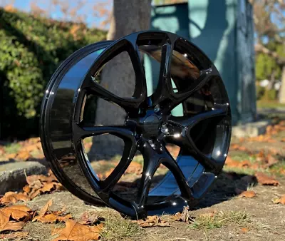 22X9.5 5X127 Gloss Black Rims Fit JEEP Grand Cherokee Trailhawk Durango SRT8 • $1191