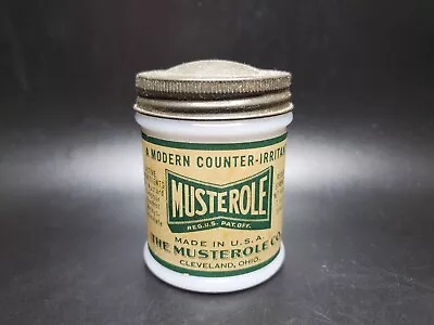 1940's? MUSTEROLE VINTAGE JAR Contains A Little  • $11.99