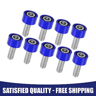Blue M8x1.25 Exhaust Header Manifold Cup Washers Bolts Suit For Honda Item Of 9 • $13.15