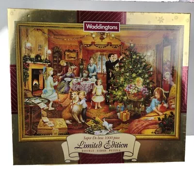 Waddingtons Super De Luxe 1000 Piece Double Sided Limited Ed Christmas Puzzle • $18.99