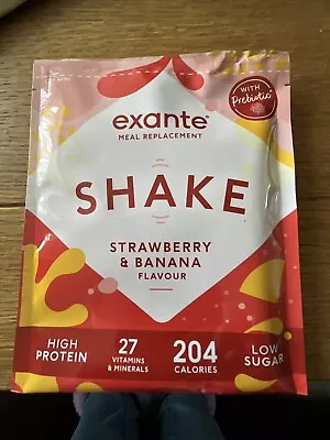 £15.99 • Buy Exante Low Sugar Strawberry And Banana Replacement Shake X 10. ** NEW ** OFFER**