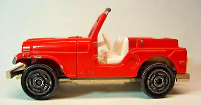 1982 Majorette No.268 Jeep 1:54 Scale Red W/White Interior Made In France • $25