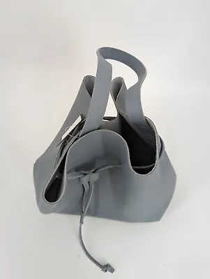 Macy's Women Tote Bag Handbag Faux Leather Bluish Gray • $20