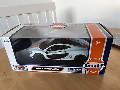 Motormax 1/24 Scale Diecast Model Car 79642 - McLaren P1 - Gulf • £34.99