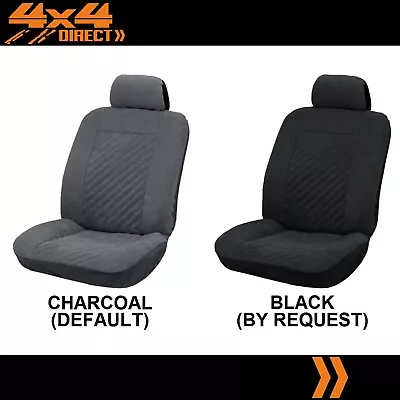 Single Embossed Microfibre Seat Cover For Nissan Navara D40 • $99