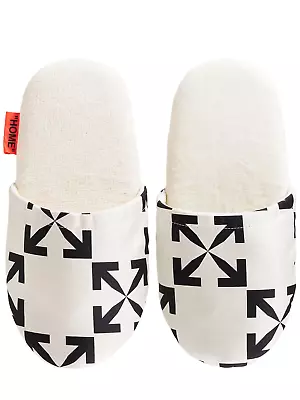 £74.89 • Buy OFF-WHITE Arrow Pattern Slippers Virgil Abloh Home SILK Padded Luxury Shoes NEW