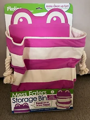 NEW P'Kolino Mess Eaters  Toy Storage Bin Pink/Rose • $40