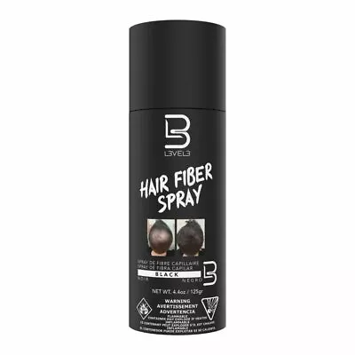 L3VEL3 Hair Fiber Spray - Black 125g • £11.49