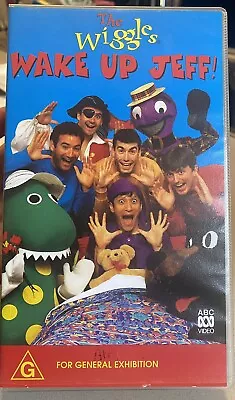 VINTAGE | The Wiggles Wake Up Jeff! VHS Tape (1996) Rare ABC • $13.50