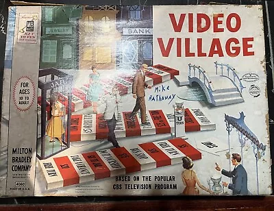 Vintage 1960 Milton Bradley Video Village Board Game W/ Box • $17