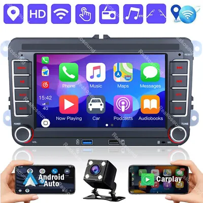 For VW Golf MK5 MK6 Jetta Android 13.0 Apple Carplay Car Stereo Radio NAVI +CAM • $125.99