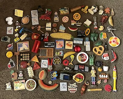 104 Vintage Acme Miniature Kitchen Appliances Fruit Food Clowns Fridge Magnets • $99.99