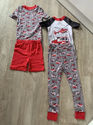 £6.90 • Buy Boys Pyjamas Twin Set Fire Engine 