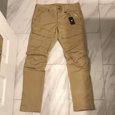 G-Star Raw Men’s Air Defence Skinny Cargo Pants Tan $200 30x32 New • $110