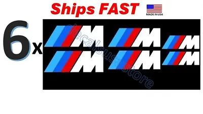 6 X BMW M Caliper Decals - Heat Resistant - Free Shipping • $15.99