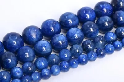 Genuine Natural Kyanite Beads Grade AAA Round Loose Beads 6/7/8/9/10/11/12-13MM • $61.99