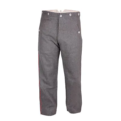 German Model 1907/10 Field-Grey Wool Piped Trousers (Medium 42 Inch) Z692 • $117.04