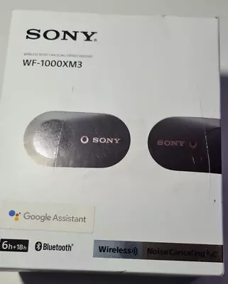 Sony WF-1000XM3 Wireless Noise-Cancelling Headphones - BLACK COLOR • $229.99