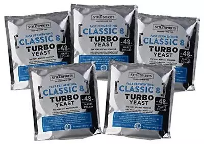 Still Spirits Turbo Classic 8 Yeast Pack Of 5 • $38.80