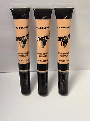 NEW 3 Pack L.A. Colors Conceal It CC572 Light Medium Cover & Correct Concealer • $9.99