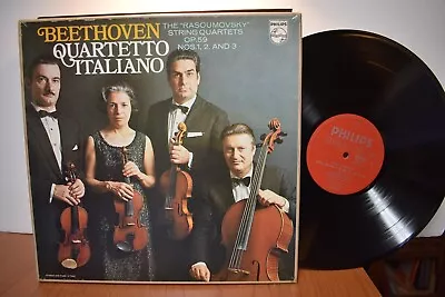 Beethoven Quartetto Italiano Rasoumovsky String Quartets 3 LP Box Set PhilipsST • $11