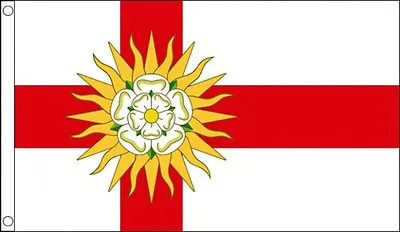 WEST RIDING Of YORKSHIRE FLAG 5' X 3' English England County White Rose Flags • £6