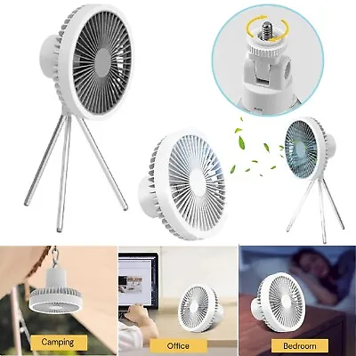 Portable Camping Fan Tent LED Light Outdoor Ceiling Lantern USB Hanging Lamp NEW • $56.99