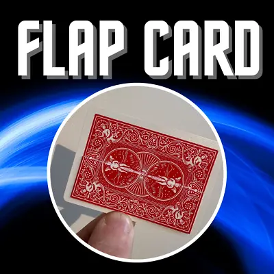 Pro Magic FLAP CARD Bicycle RED To BLUE Colour Change - Elastic Mechanism • £5.95