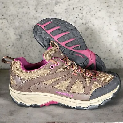 Merrell Women's US 9.5 B Hiking Trail Sneakers Shoes J55690 Calia Brown Driving • $18.90