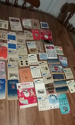 Vintage Sew On Snaps Snap Fasternes Hook & Eye Closures Huge Lot Of 44 Packages • $30